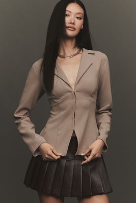 Top Blazer Sastre de Manga Larga By Anthropologie