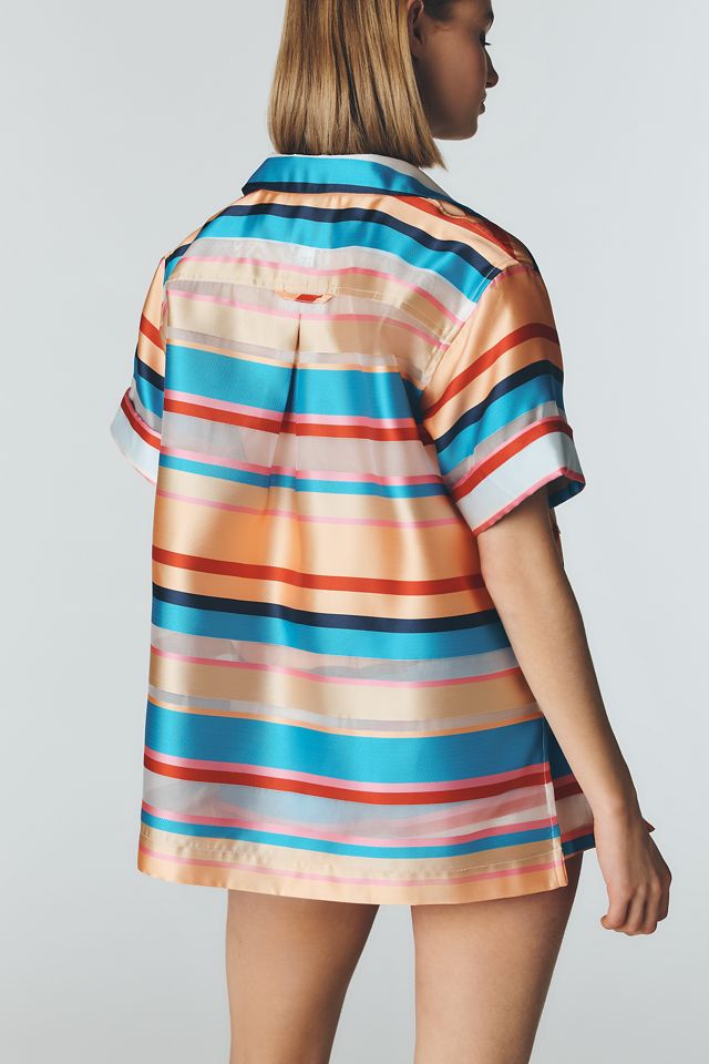 Maeve Oversized Stripe Shirt  #3