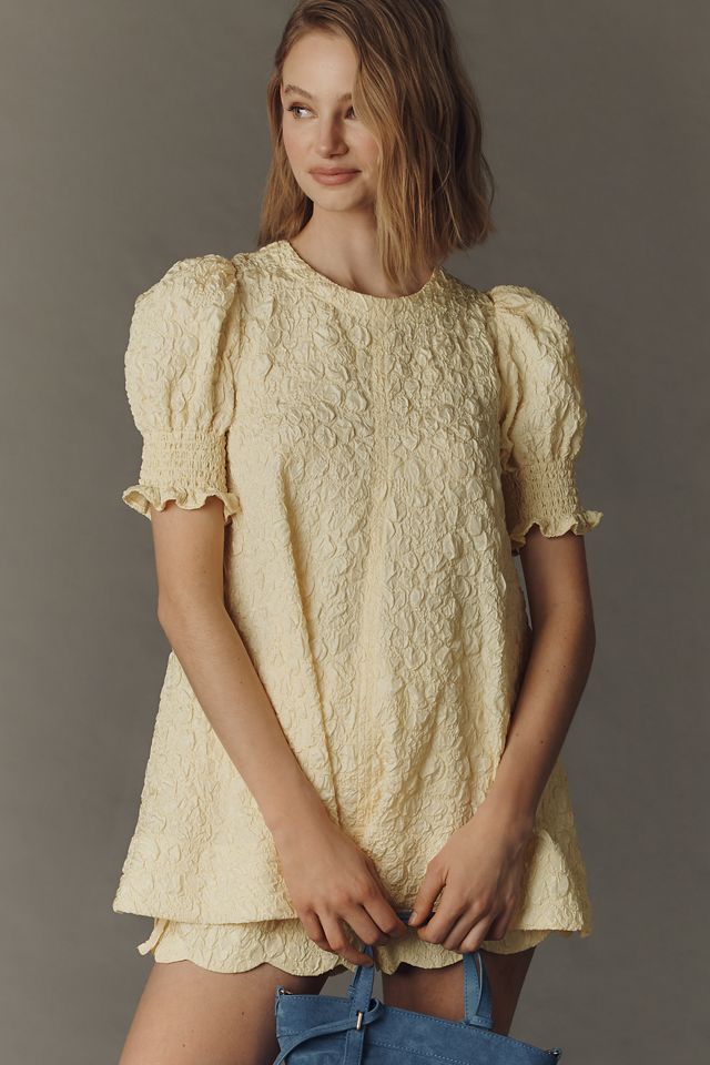 エルセーヌNEWパワフルショッキングショット Maeve Short-Sleeve Mini Swing Top | Anthropologie