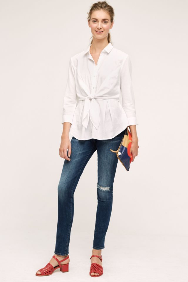 Tie-Front Buttondown #4