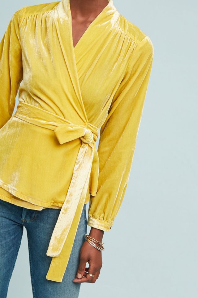 Vivienne Velvet Wrap Top #2