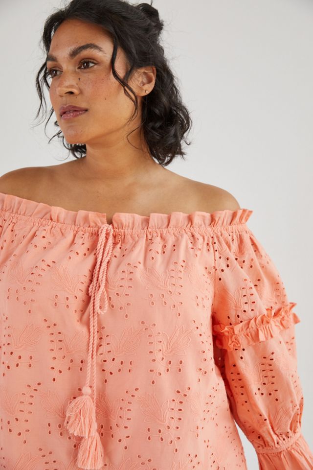 Jane Eyelet Lace Off-The-Shoulder Blouse #5