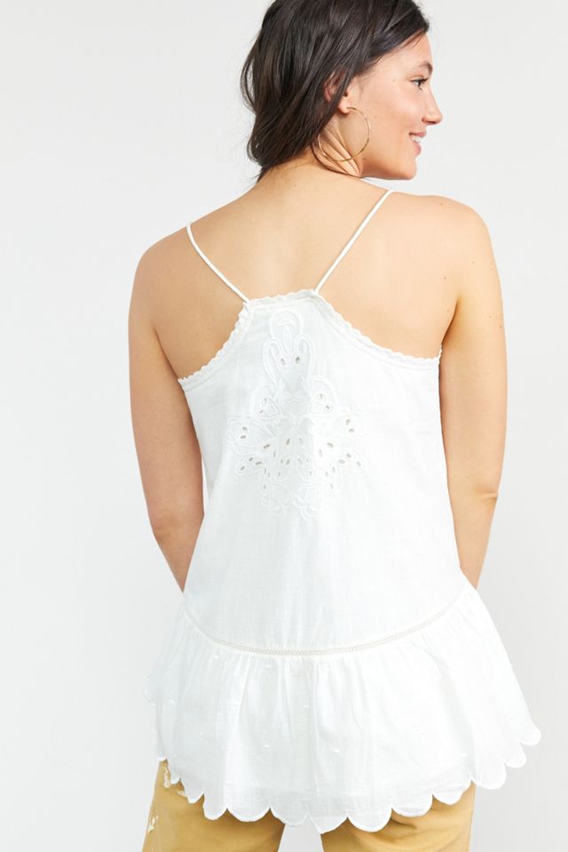 Let Me Be Lace Peplum Tank | Anthropologie