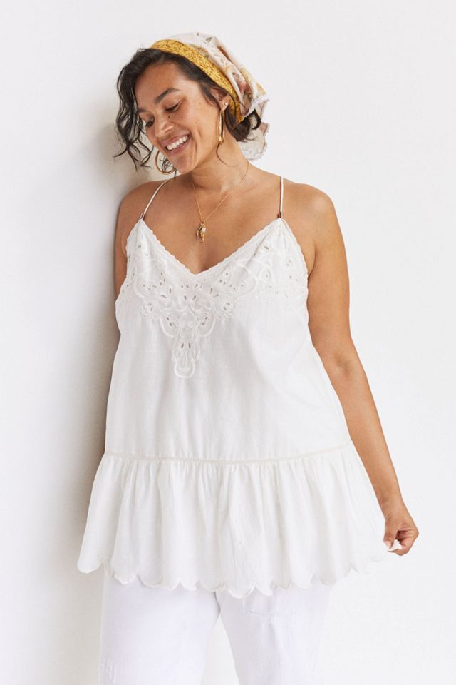 Let Me Be Lace Peplum Tank | Anthropologie