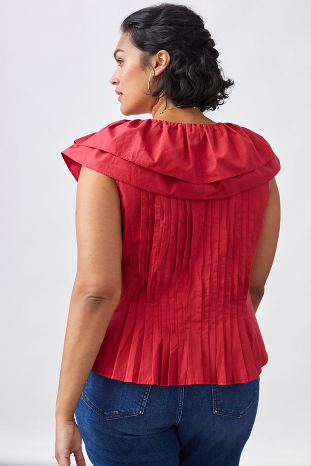 Pintucked Ruffle Blouse #5