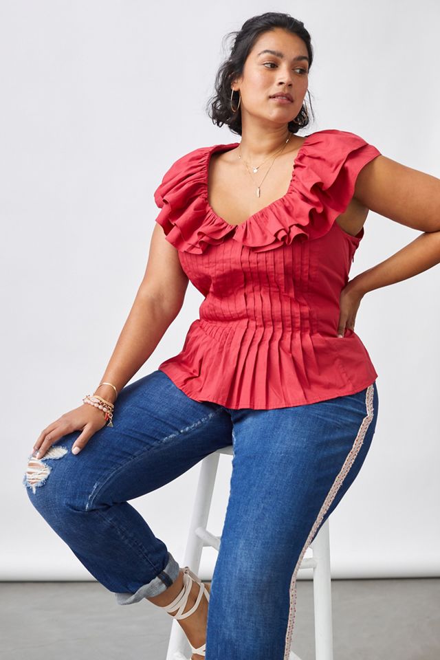 Pintucked Ruffle Blouse #3