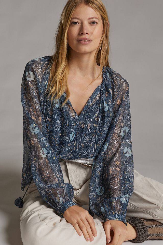 Let Me Be Puff-Sleeved Blouse | Anthropologie