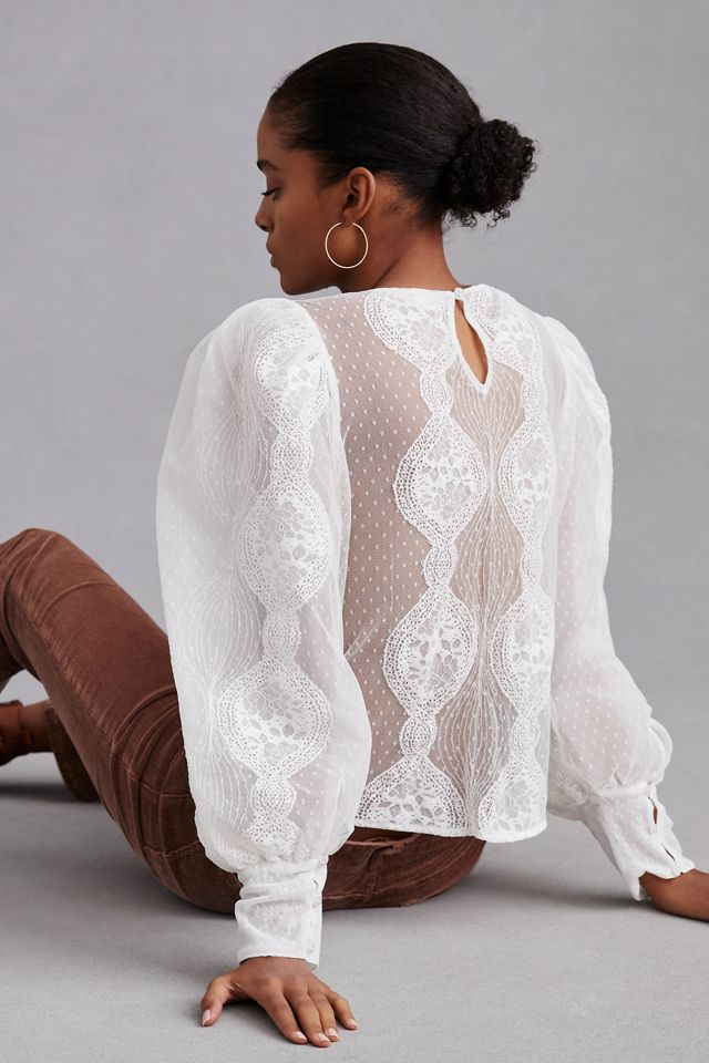 Forever That Girl Sheer Lace Blouse #2