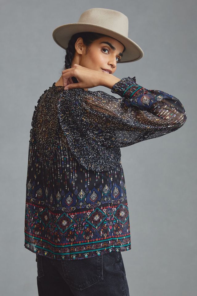 Forever That Girl Sheer Ruffled Blouse #2