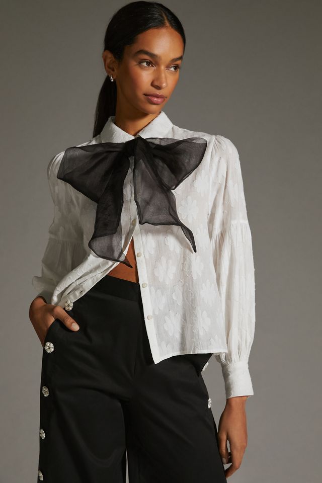 Forever That Girl Tie-Neck Blouse #3