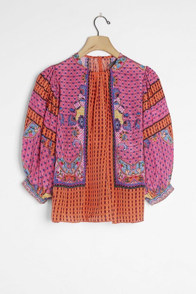 Emilia Beaded Peasant Blouse #1
