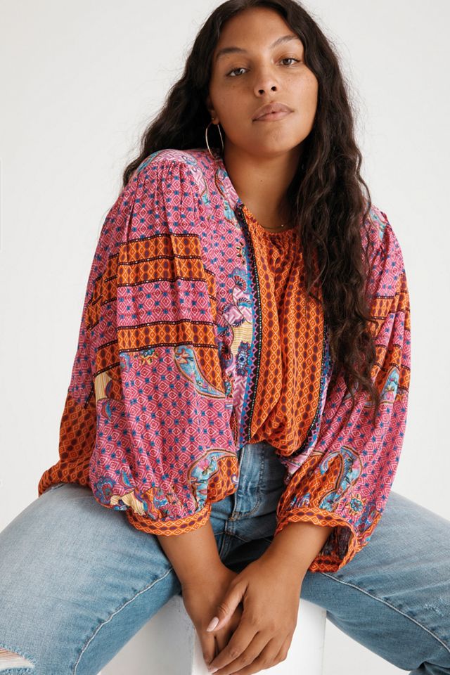 Emilia Beaded Peasant Blouse #4
