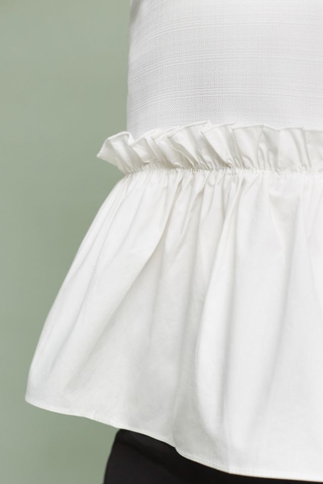 Poplin Peplum Top #1