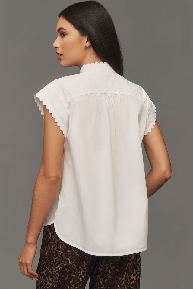 English Factory Short-Sleeve Ruffled Top #5