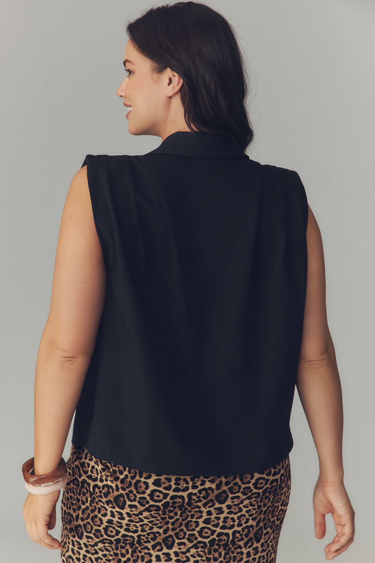 Pleated Off-The-Shoulder Top