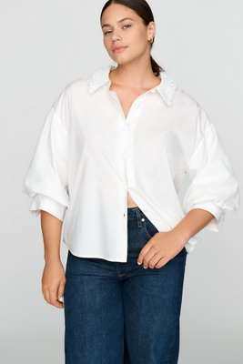 English Factory Plus 100% Cotton Buttondown Shirt by Anthropologie