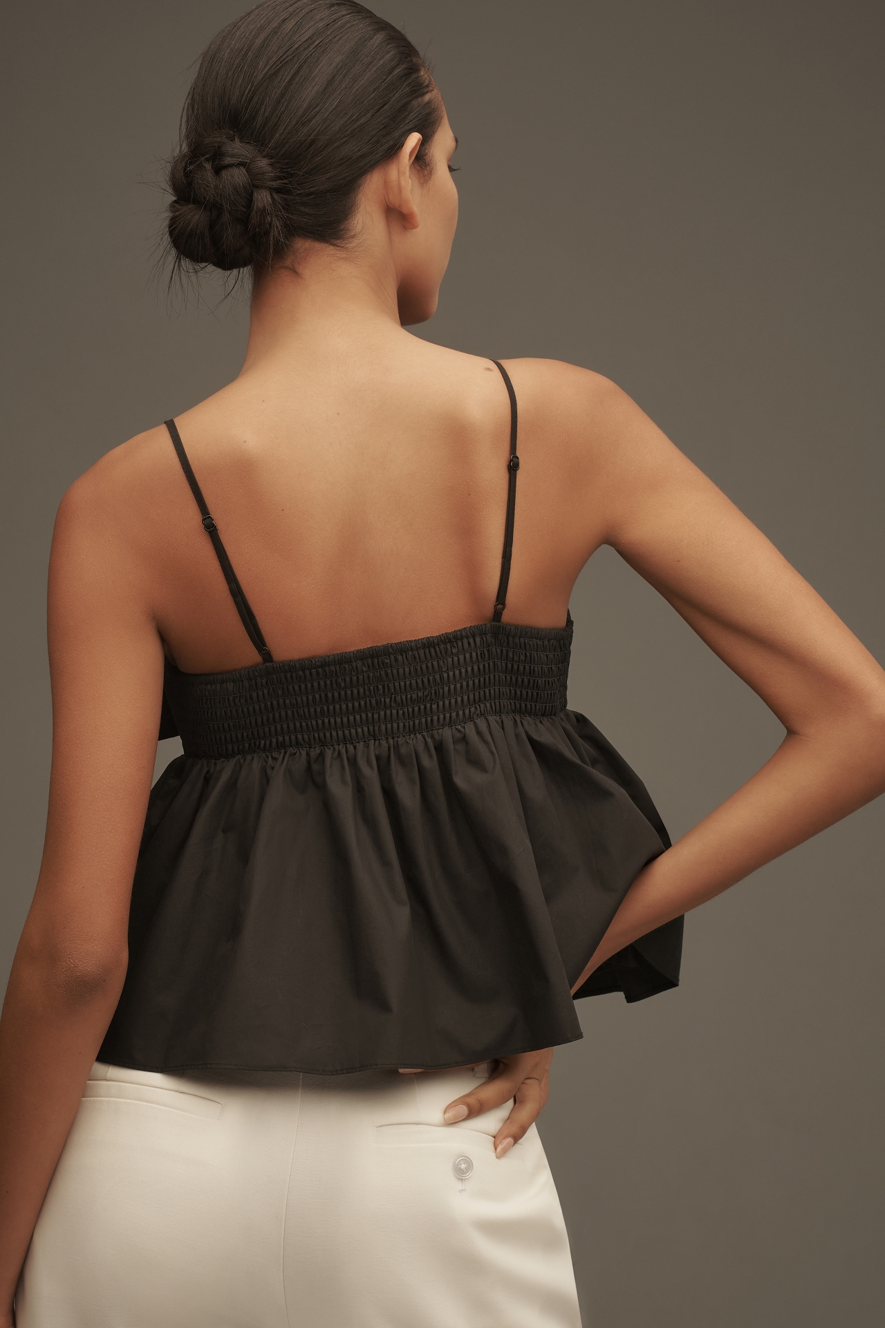 English Factory Bow Peplum Cami