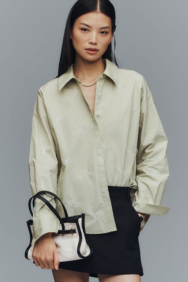 English Factory Bow Embroidery Buttondown Shirt #3