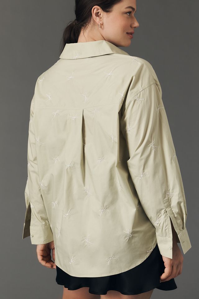 English Factory Bow Embroidery Buttondown Shirt #2