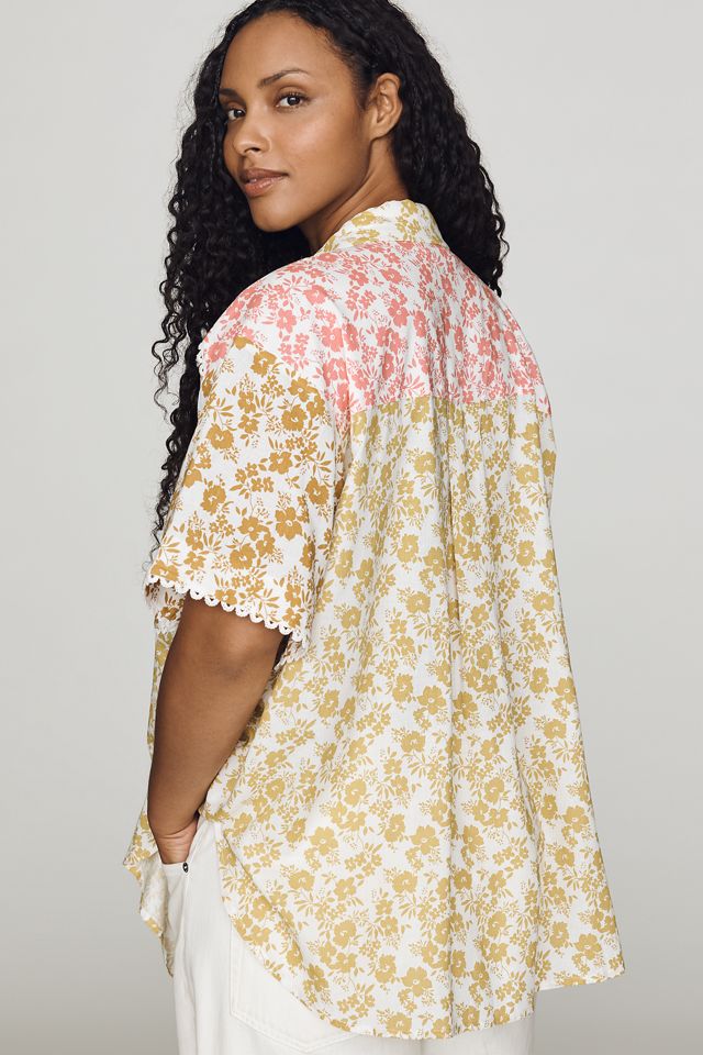 English Factory Floral Buttondown Shirt #1