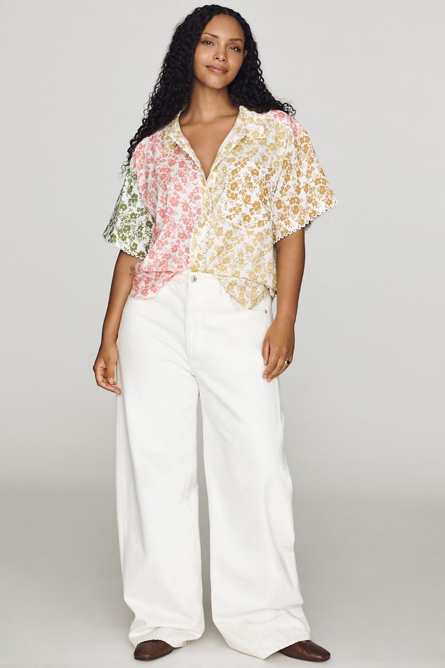 English Factory Floral Buttondown Shirt #2