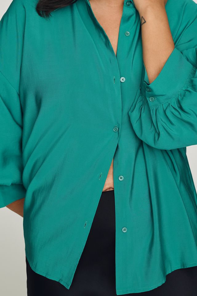 English Factory Puff-Sleeve Buttondown Shirt #2