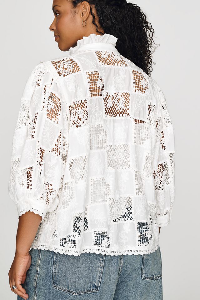 English Factory Cutwork Buttondown Shirt #3