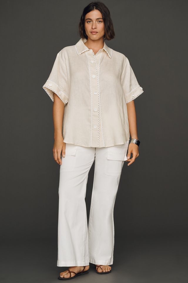 English Factory Linen Buttondown Shirt #3
