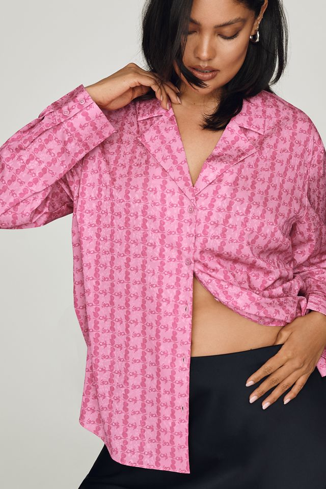 English Factory V-Neck Buttondown Top #1