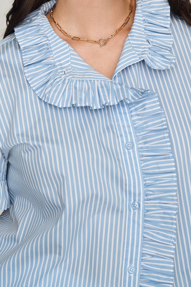 English Factory Ruffled Buttondown Shirt #2