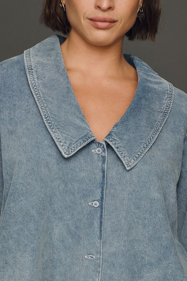 English Factory Collared V-Neck Top #2