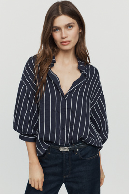 English Factory Balloon Sleeve Buttondown Shirt by Anthropologie