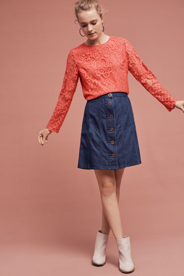 Patrie Mixed Lace Top #1