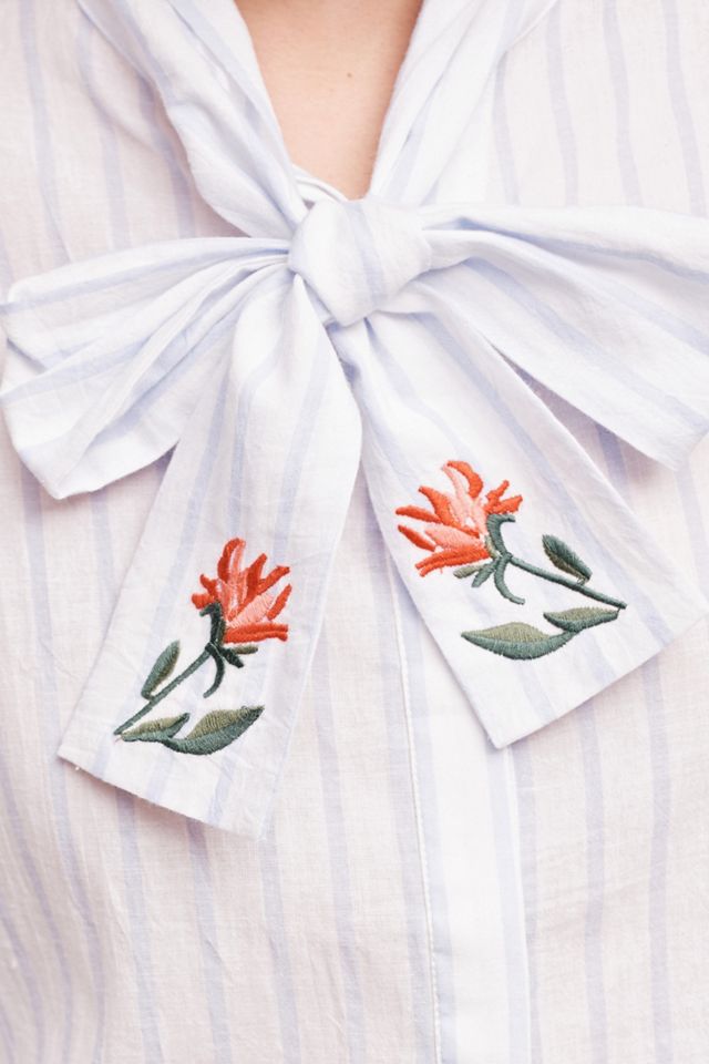 Tied Pinstripe Buttondown #2