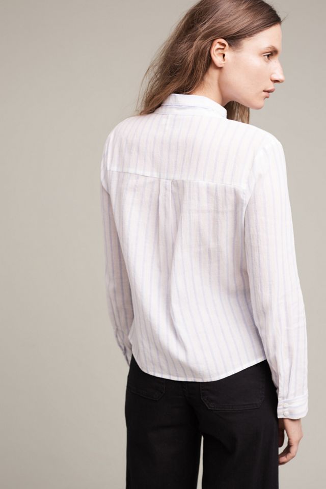 Tied Pinstripe Buttondown #3