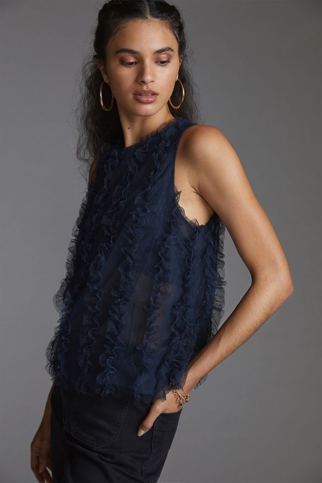 Maeve Ruffled Tulle Tank #2