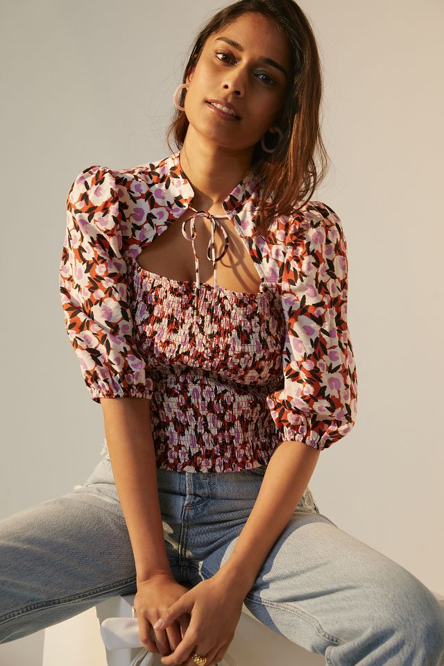 Maeve Smocked Blouse | Anthropologie