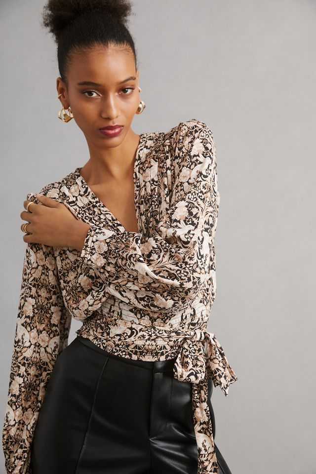 By Anthropologie Tie Blouse #1