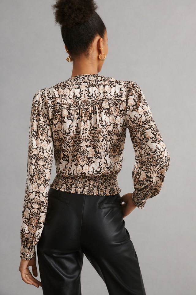 By Anthropologie Tie Blouse #3