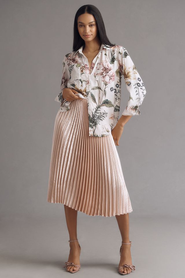 By Anthropologie Relaxed Long-Sleeve Floral Shirt #2