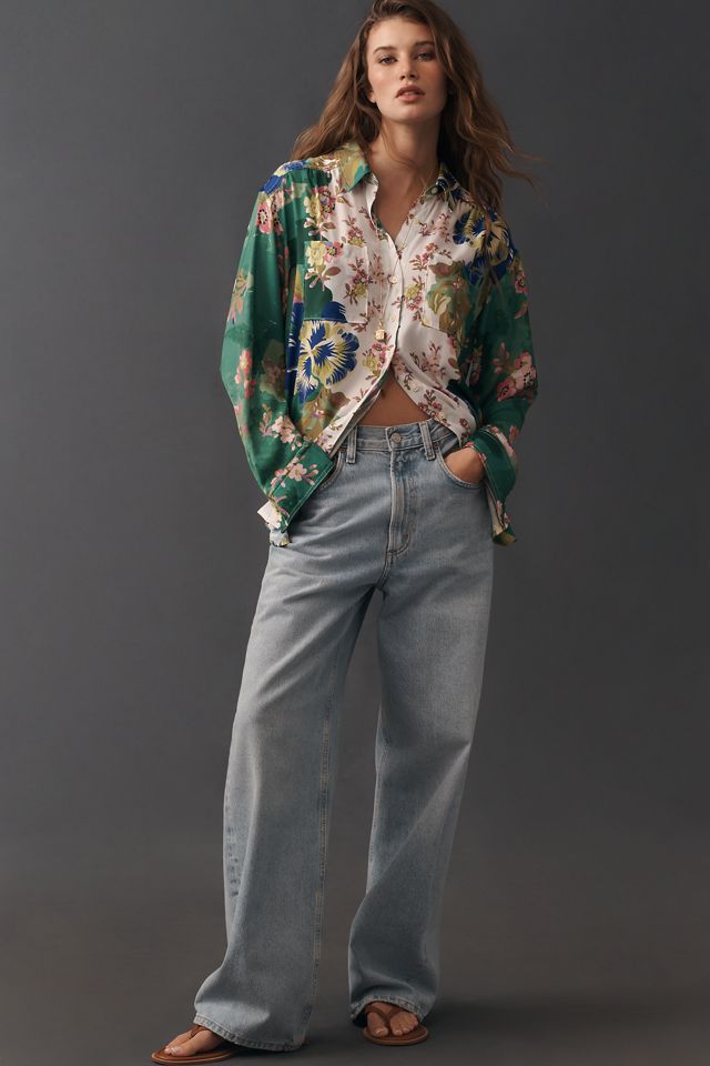 By Anthropologie Relaxed Buttondown Blouse
