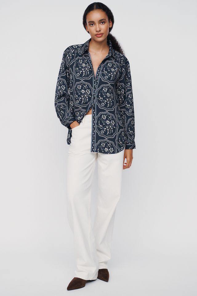 By Anthropologie Brielle Relaxed Buttondown Blouse #2