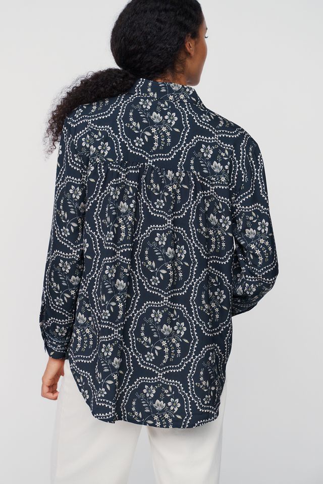 By Anthropologie Brielle Relaxed Buttondown Blouse #4