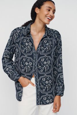 By Anthropologie Brielle Relaxed Buttondown Blouse