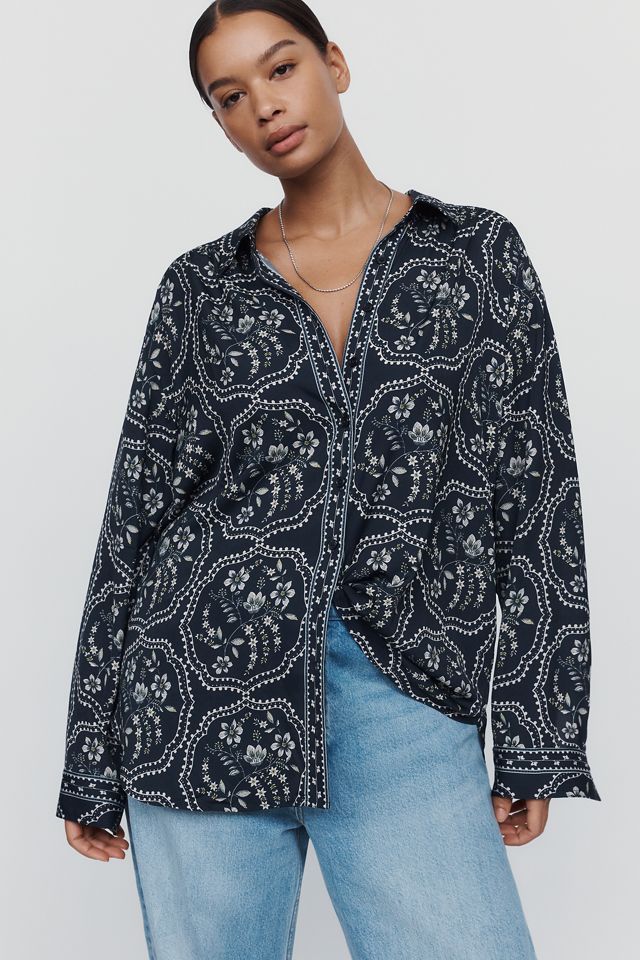 By Anthropologie Brielle Relaxed Buttondown Blouse #5