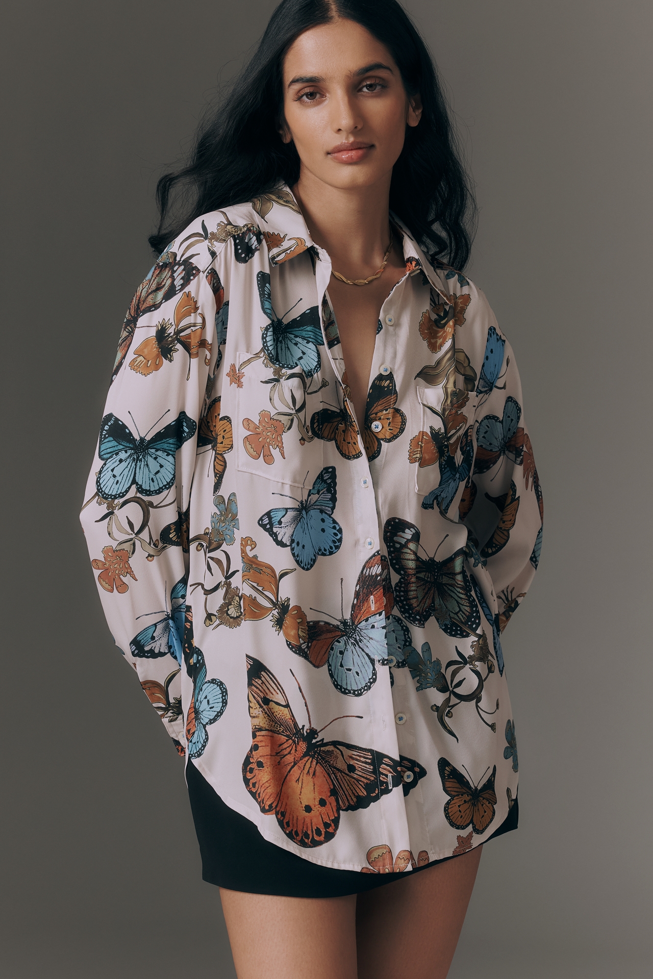 Brielle Relaxed Buttondown Blouse