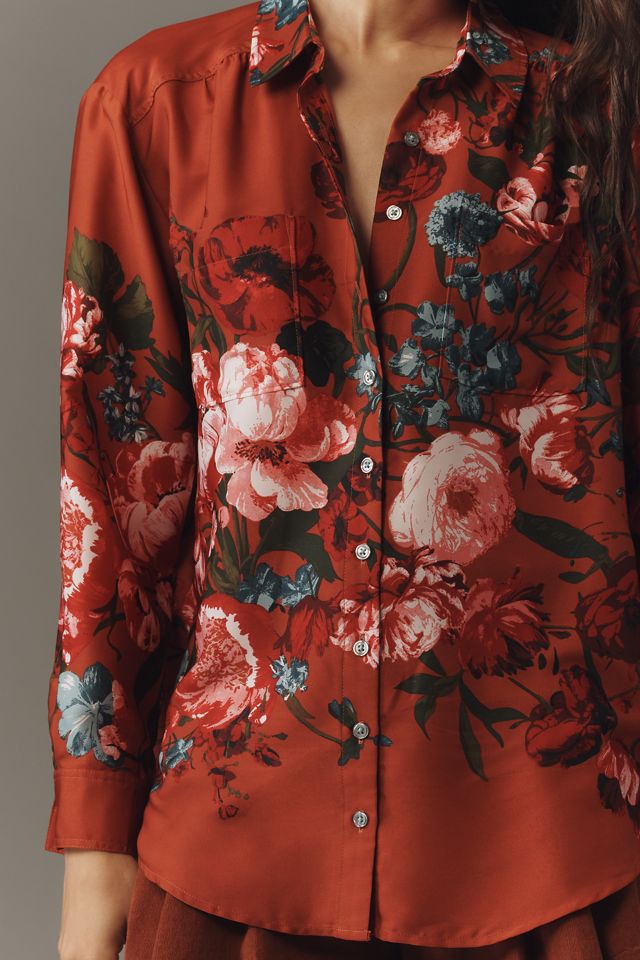 By Anthropologie Relaxed Buttondown Blouse