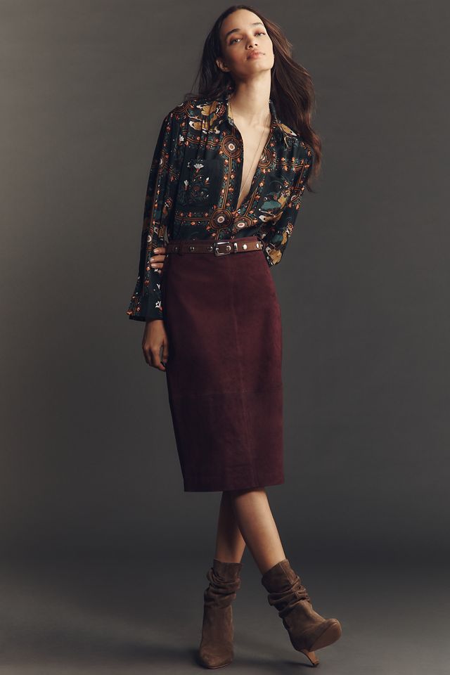 By Anthropologie Camisa Floral de Manga Larga Relajada #1