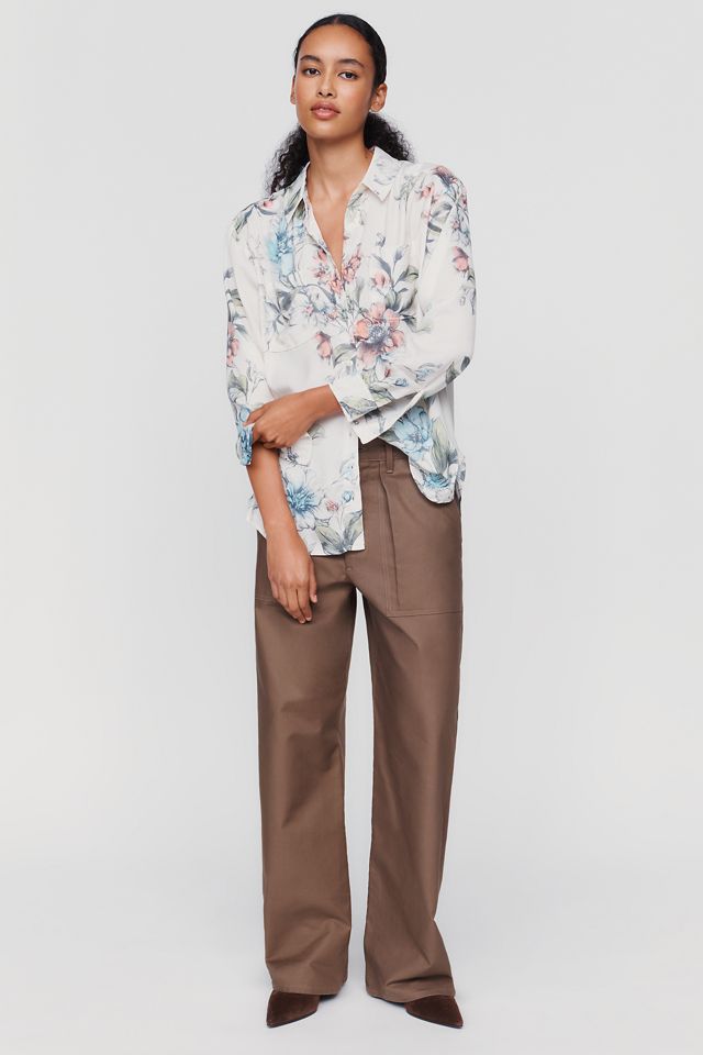By Anthropologie Brielle Relaxed Buttondown Blouse #3