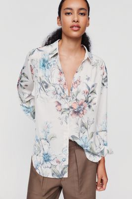 By Anthropologie Brielle Relaxed Buttondown Blouse
